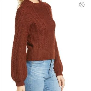 Dita Cable 100% Baby Alpaca Sweater, S, NWT